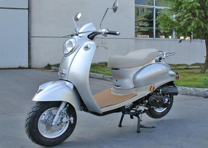 아이를 위한 가죽 좌석 소형 자전거 스쿠터 최대 힘 4.1 HP 소형 50cc 스쿠터