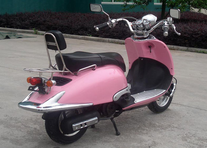 분홍색 색깔 성숙한 50cc Motocross는 숙녀를 위한 2개의 좌석 소형 거리 자전거를 자전거를 탑니다