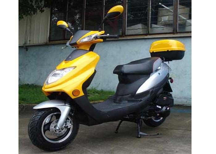 125cc 성숙한 모터 스쿠터 4 치기 1 실린더 큰 후방 상자를 가진 알루미늄 변죽 4 색깔