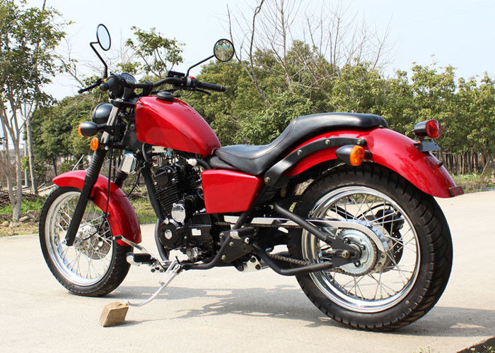 빨간 250cc 단속기 오토바이 5 수동 변속 장치를 가진 낮은 유류 소비 90 km/h