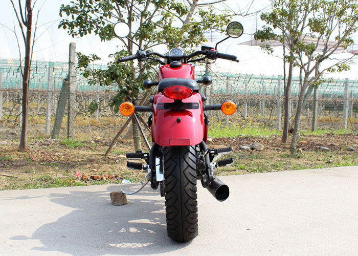 빨간 250cc 단속기 오토바이 5 수동 변속 장치를 가진 낮은 유류 소비 90 km/h