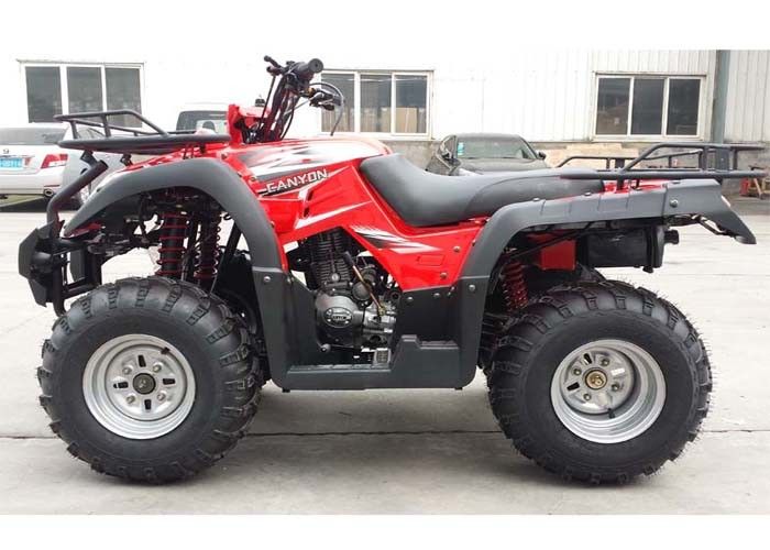 260cc 빨강 4 짐수레꾼 후방 드럼 브레이크를 모는 전기 시작 4 바퀴 ATV 갱구