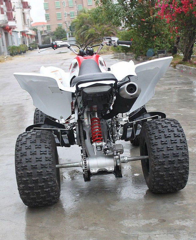 액체는 팬 4 치기 SOHC를 가진을 가진 4개의 짐수레꾼을 경주하는 Yamaha 젊음 Atv 700cc를 냉각했습니다