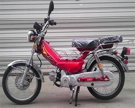50CC CDI 부양책 가스는 냉각된 오토바이 정면 원판/후방 드럼 브레이크 공기를 강화했습니다