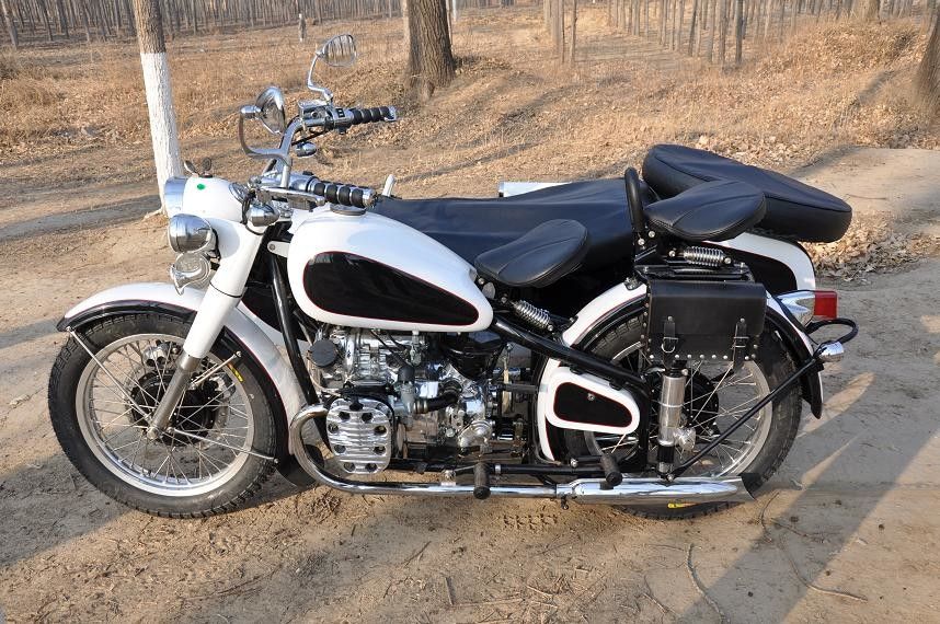 Changjiang 작풍 750cc 고성능 오토바이는 3개의 좌석을 가진 엔진 오토바이를 두배로 합니다