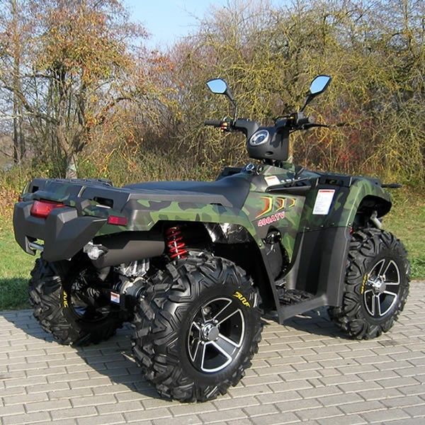 400cc 4 바퀴 Atv 냉각한 두 배를 기름을 바르고십시오/A를 골라내십시오 - 알루미늄 변죽 전기 교대로 무장하십시오