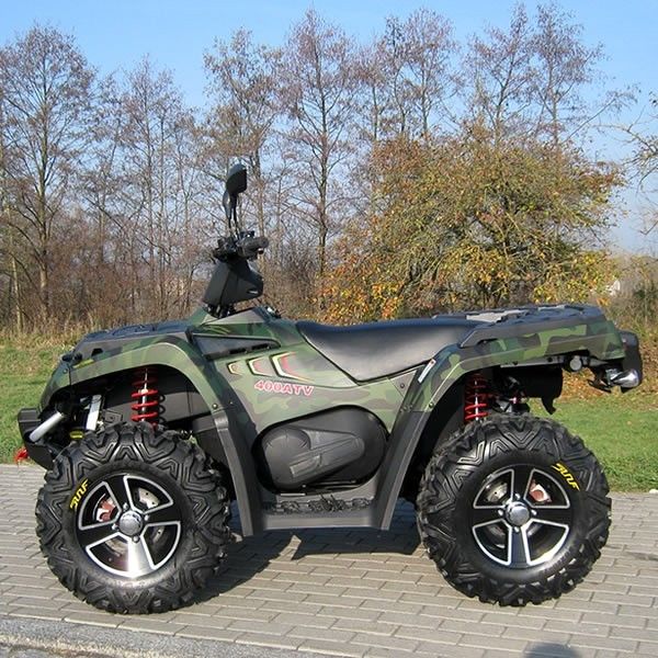 400cc 4 바퀴 Atv 냉각한 두 배를 기름을 바르고십시오/A를 골라내십시오 - 알루미늄 변죽 전기 교대로 무장하십시오