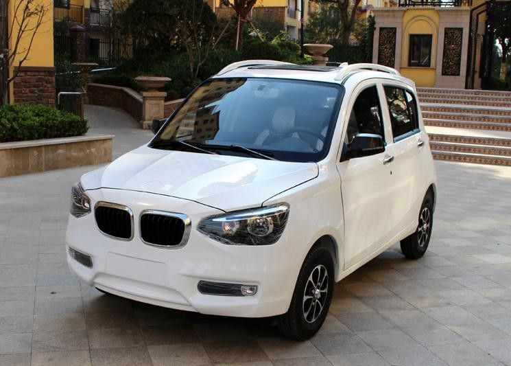 6000w 5개의 문 4 좌석 BMW 작풍 팬 히이터 MP3 라디오 PVC를 가진 전기 골프 카트