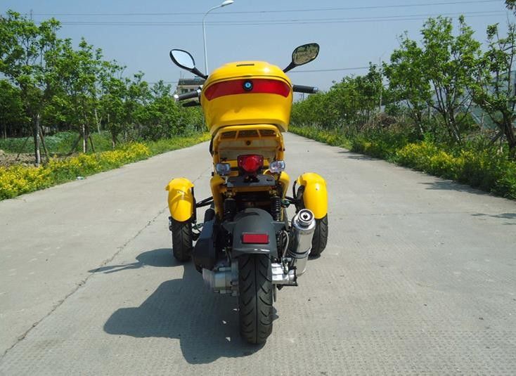 수평한 유형 세 배 바퀴 오토바이 50cc 3 바퀴 Trike 스쿠터 4 치기