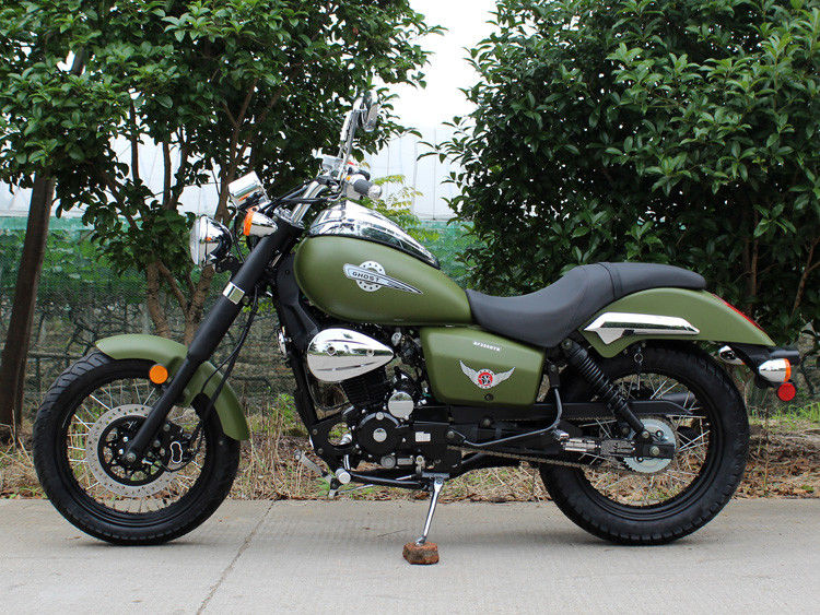 육군 녹색 250cc Bobber 단속기 5 수동 변속 장치를 가진 낮은 유류 소비 90 Km/h