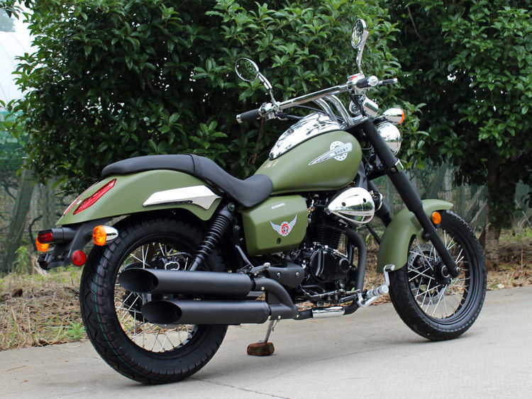 육군 녹색 250cc Bobber 단속기 5 수동 변속 장치를 가진 낮은 유류 소비 90 Km/h