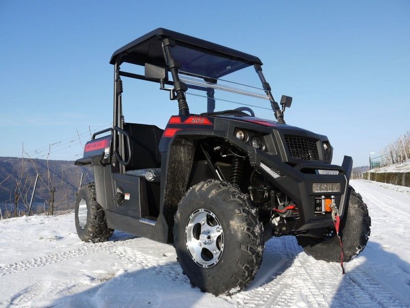 UTV 250 Efi - 빨강, Windsheild 및 견인봉을 가진 Tiltable 장전기 윈치 가스 시설 차량