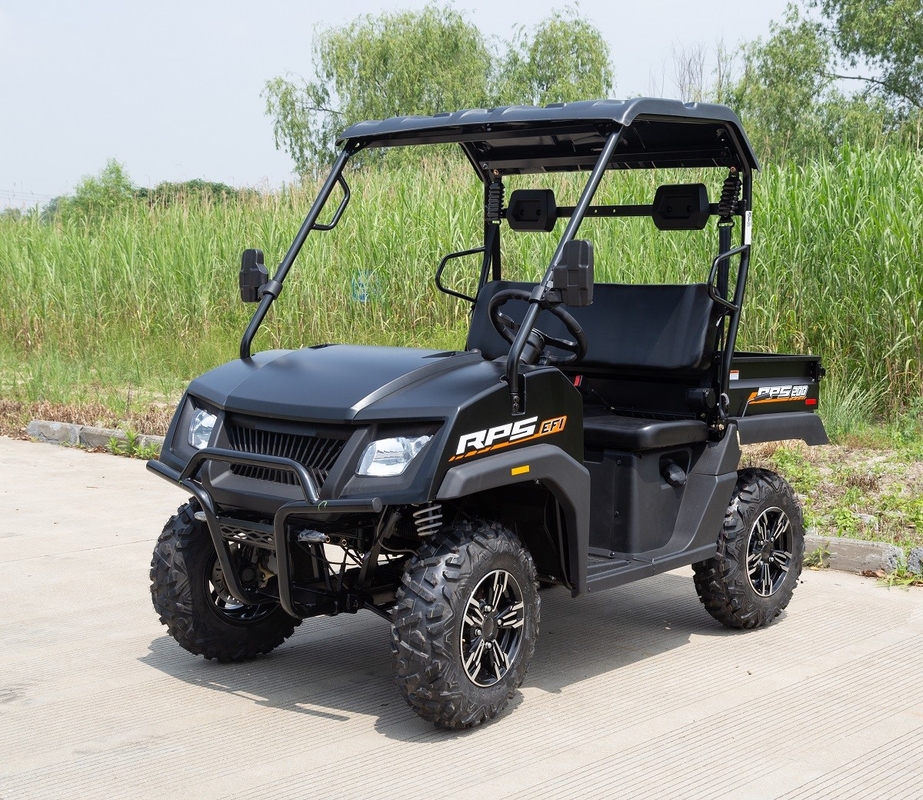 200CC EFI Utv 싱글 실린더 4 스턴트, 짧은 하드 지붕과 균형 샤프트 (덤프 베드)