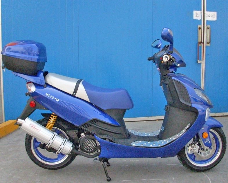 가스 방출 스위치를 가진 150cc 성숙한 모터 스쿠터 CVT 강제 통풍에 의하여 냉각되는 엔진