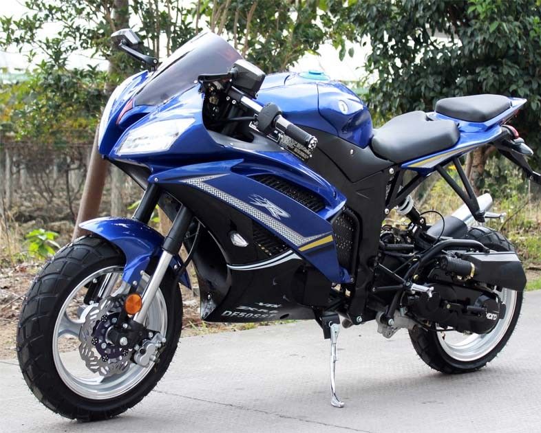 단 하나 실린더 200cc 거리 중요한 시작 체계를 가진 법적인 오토바이 4 치기 공기 차가운 CVT