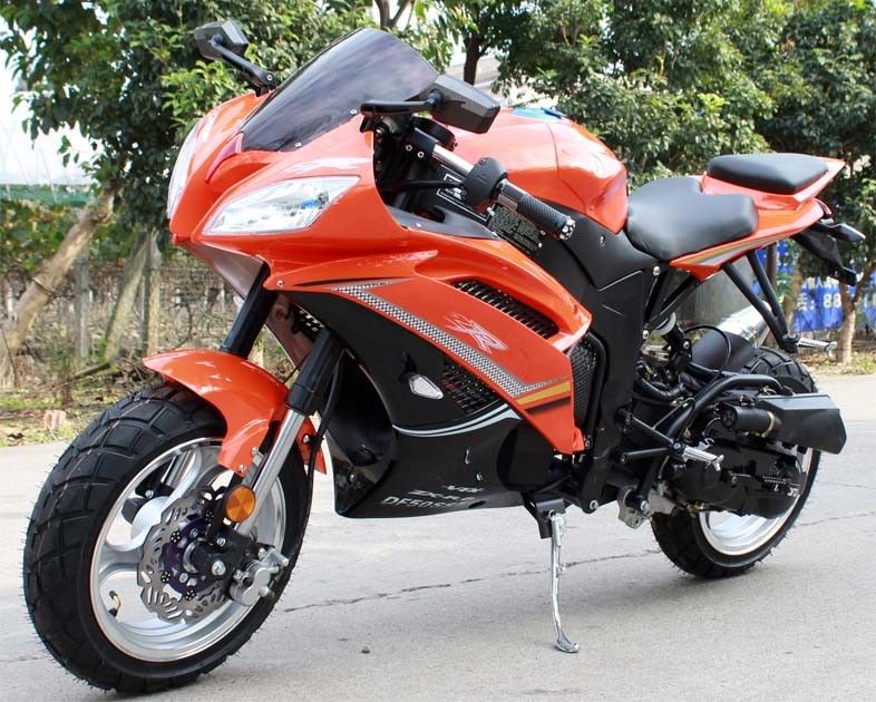 단 하나 실린더 200cc 거리 중요한 시작 체계를 가진 법적인 오토바이 4 치기 공기 차가운 CVT