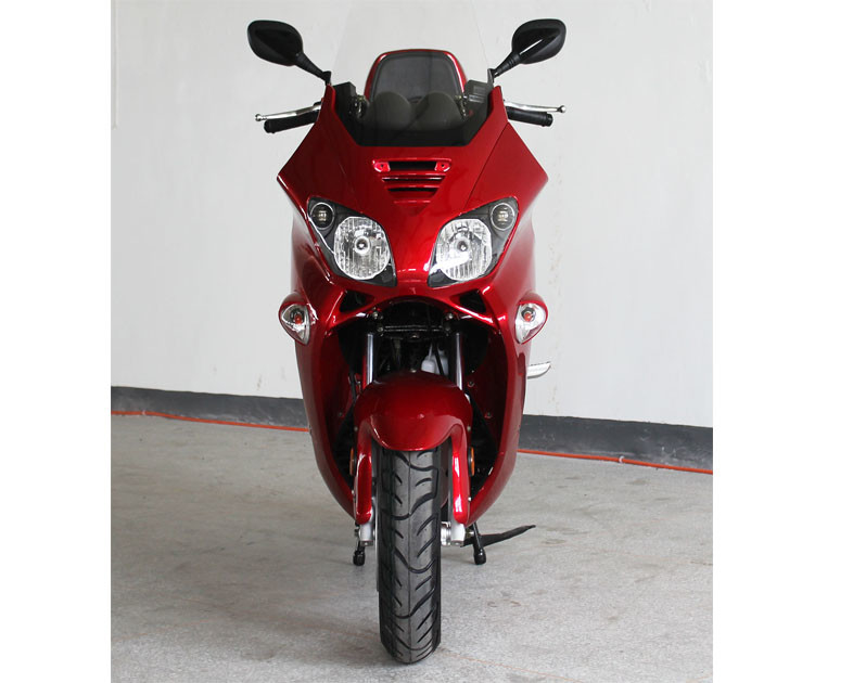 300cc 1 실린더 4 치기 성숙한 모터 스쿠터 액체 차가운 벨트 구동기 정면 원판/후방 원판
